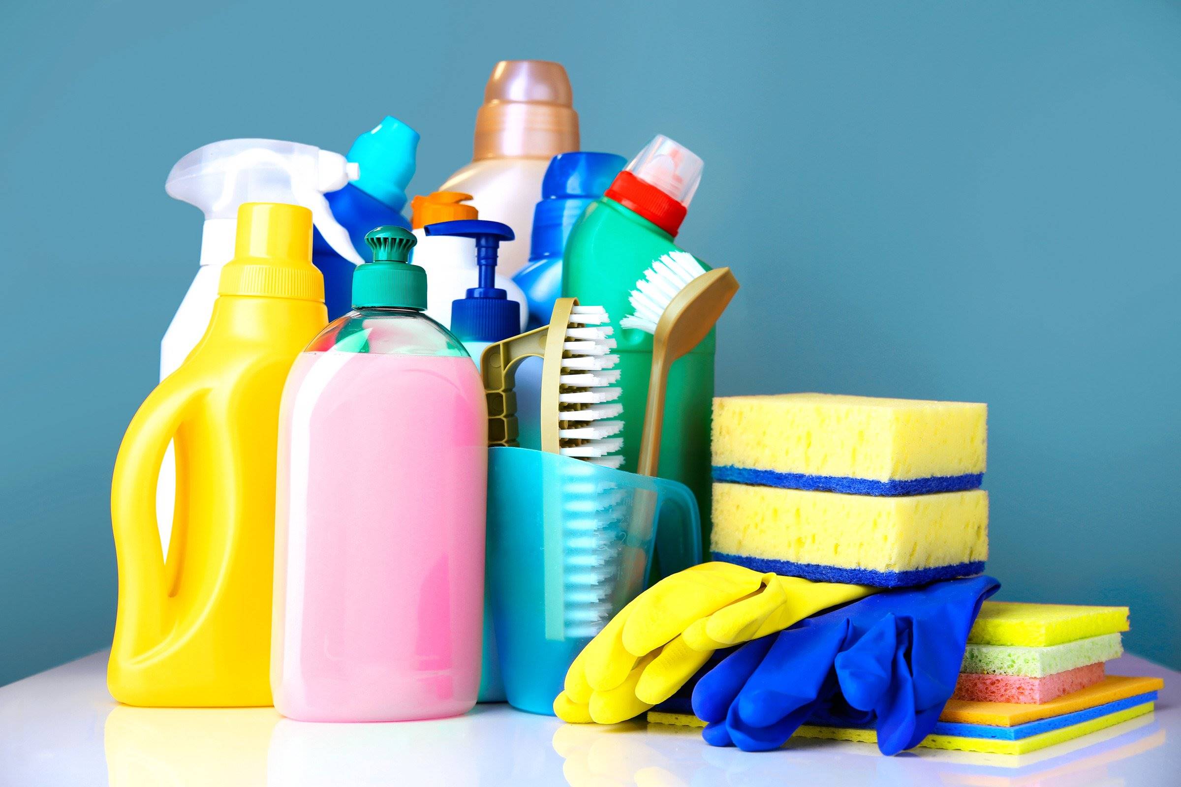Various Household Cleaning and Personal Care Products