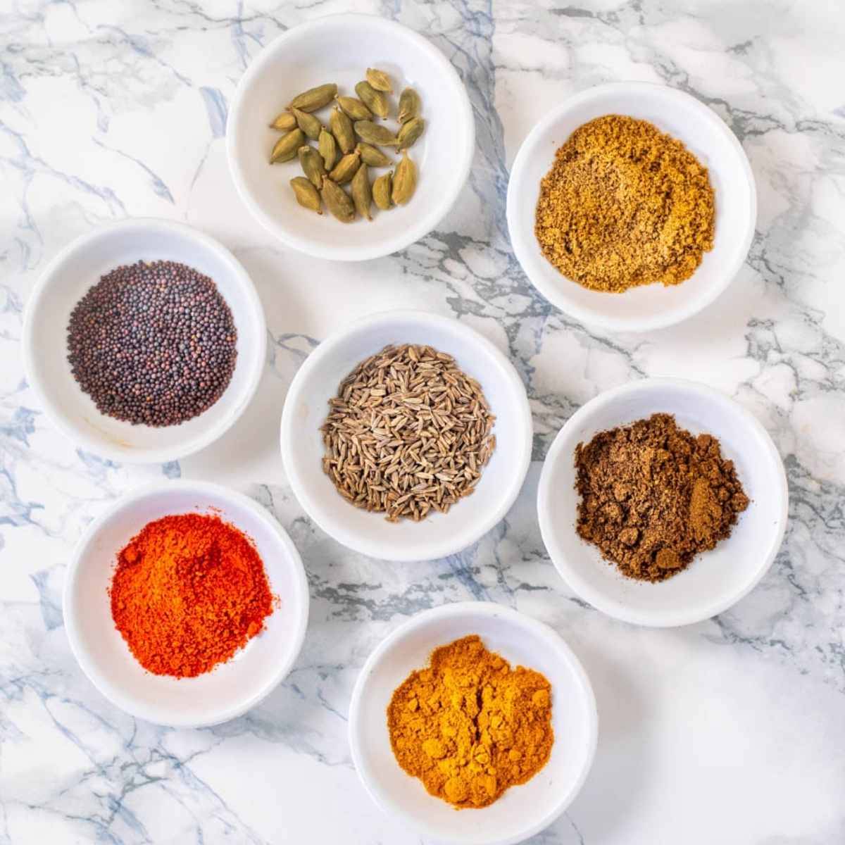 Colorful Assortment of Whole Spices